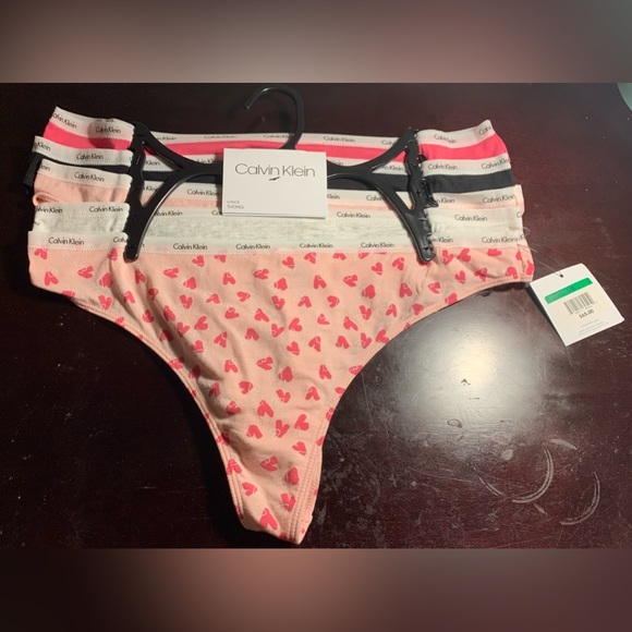 Calvin Klein Other - Size Large Calvin Klein women’s Valentines Day Thong 5 pack